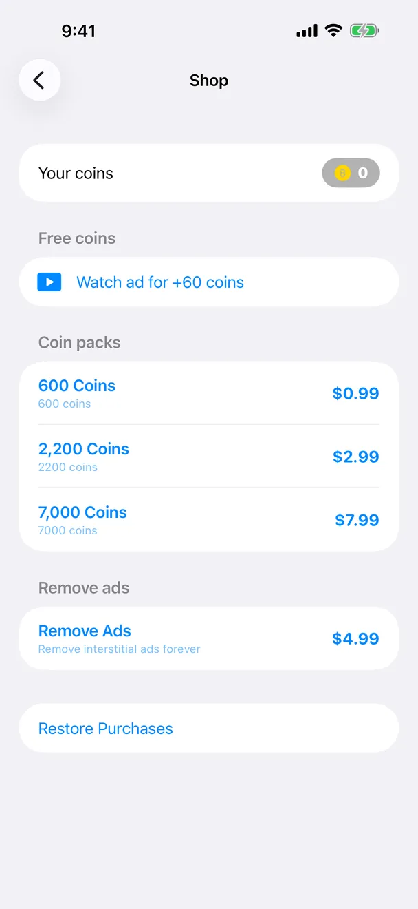 Screw Sort — shop & boosters