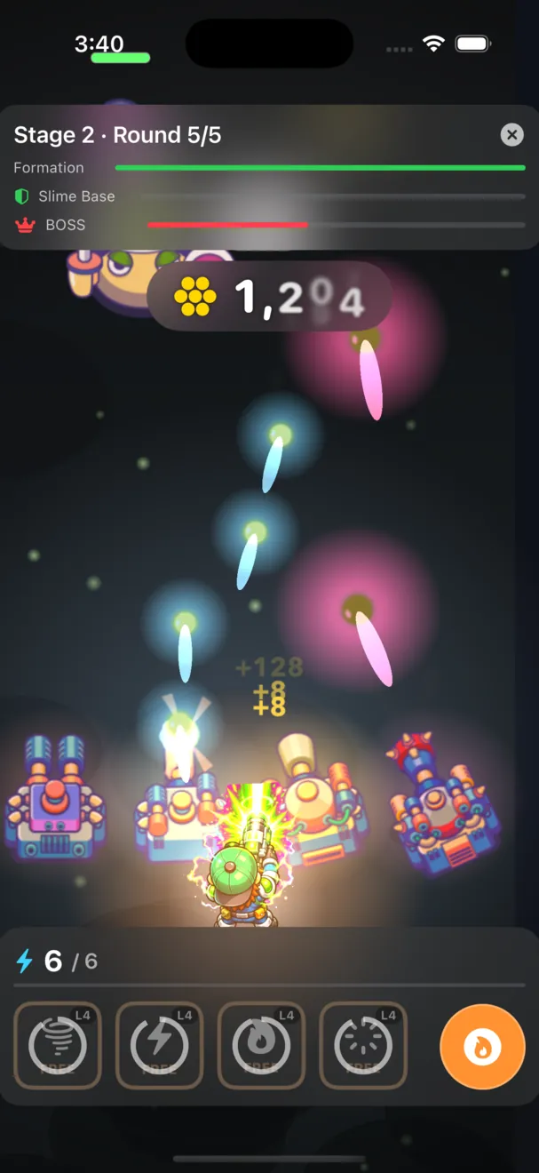 Slime Siege — damage pop 1