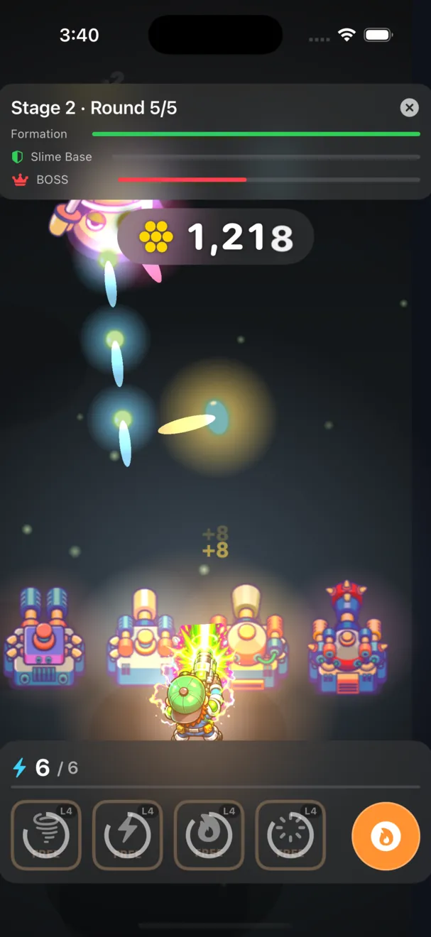 Slime Siege — damage pop 2