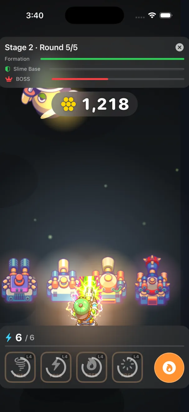 Slime Siege — damage pop 3