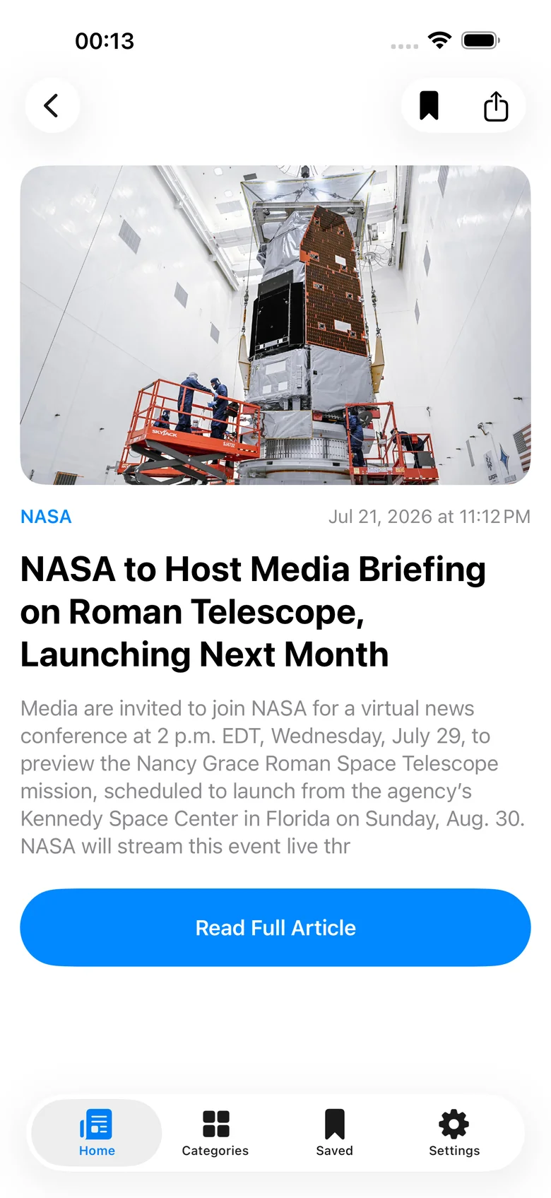 NewsPrism: article view